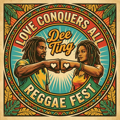 Dee Ting: Love Conquers All Reggae Fest logo